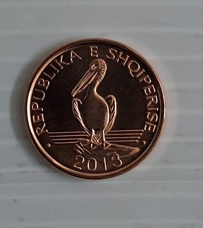 Albania 1 Leke 2013 Dalmatian Pelican unc world coin