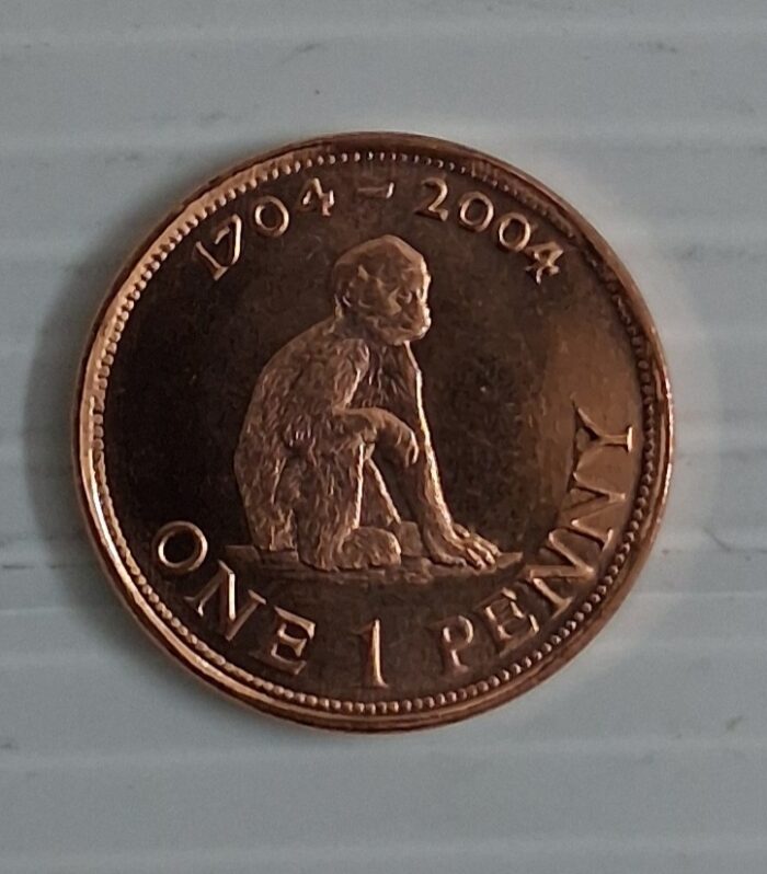 Gibraltar 1 Penny monkey coin