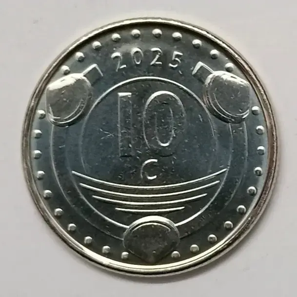 Curacao 10 Cents 2025 Unc world coin for collection only