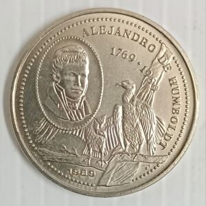 Cuba 25 Centavos 1989 Alexander von Humboldt unc coin
