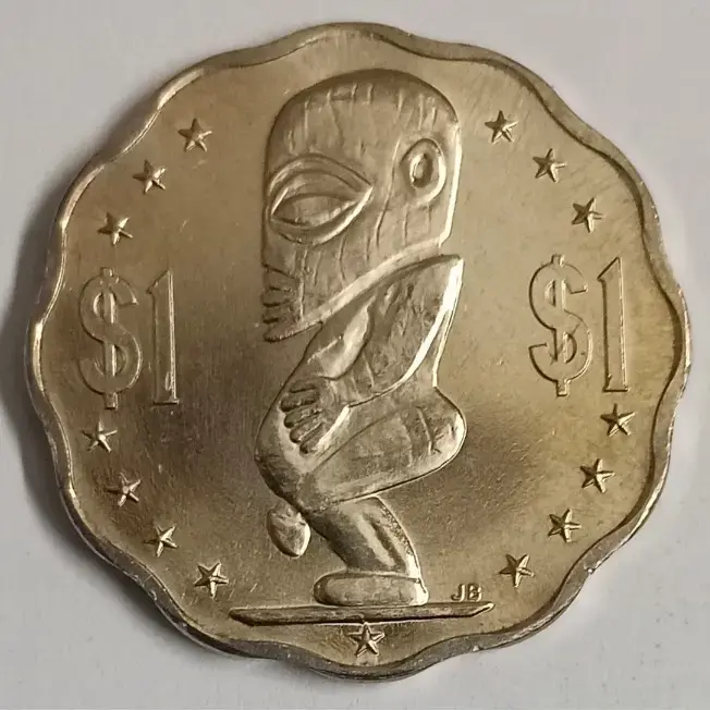 Cook islands 1 Dollar 2003 coin Tangaroa