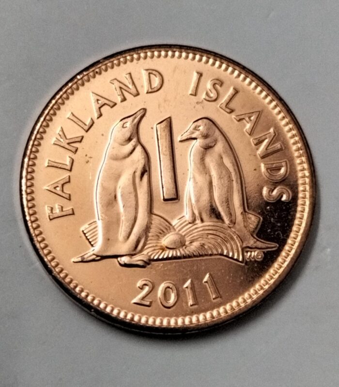 Falkland Islands 1 Penny 2011 Unc coin