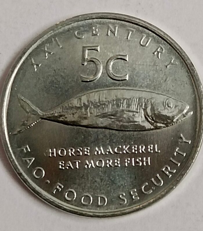 Namibia 5 Cents Fao Issue 2000 fish collection