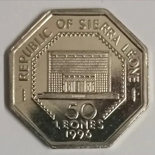 Sierra Leone 50 Leones 1996 unc coin