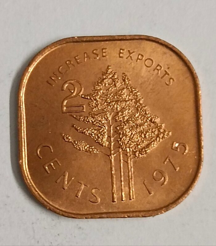 Swaziland 2 cents 1975 Increase Exports