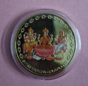 Pooja Gift article Goddess Laxmi saraswathi ganesh