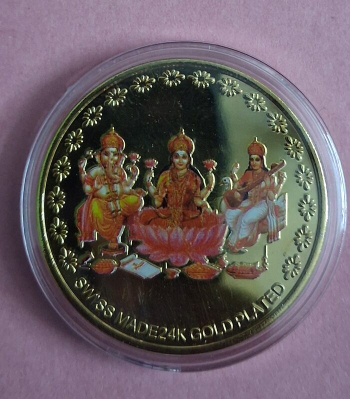 Pooja Gift article Goddess Laxmi saraswathi ganesh