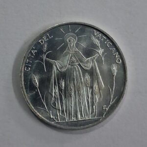 Vatican city 5 Lire coin 1968 Fao