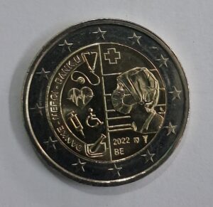 Belgium 2 Euro 2022 covid special collections