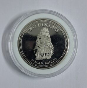 Pitcairn islands 2 Dollars 2010 Proof issue coin