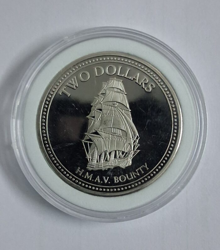 Pitcairn islands 2 Dollars 2010 Proof issue coin