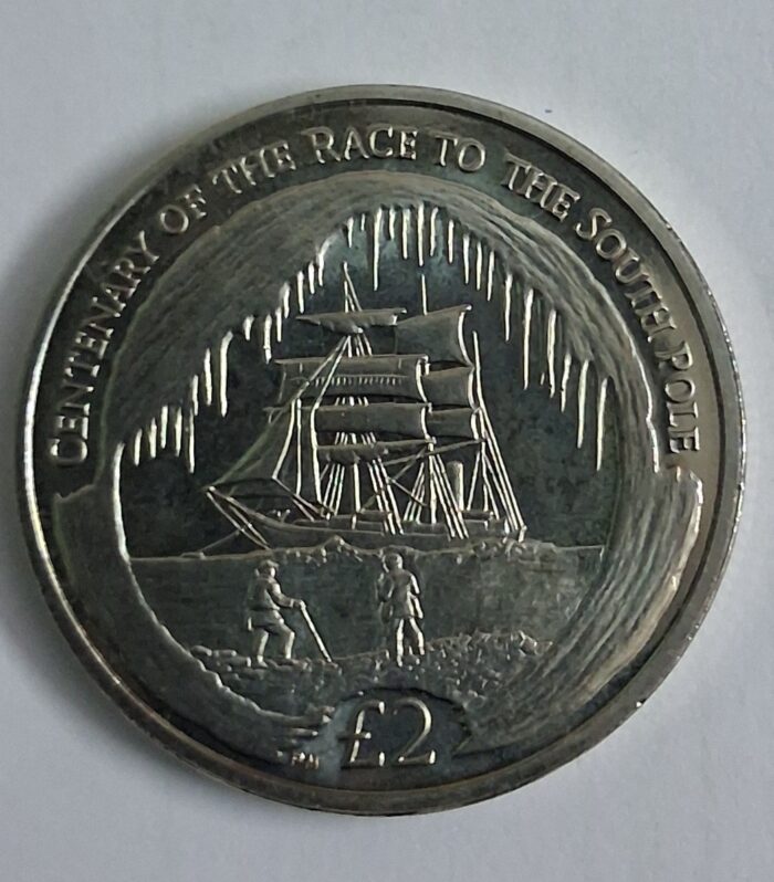 Sandwich Islands 2 Dollars coin 2010 south pole race