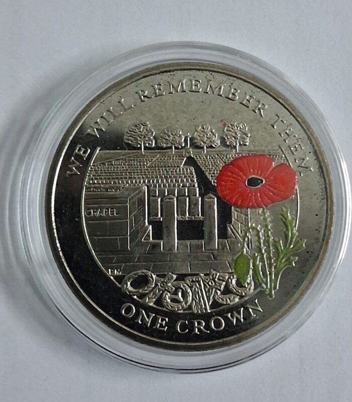 Ascension Island 1 crown Cemetery of the Somme coin