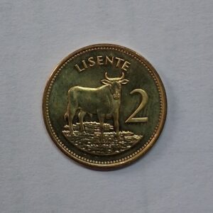 Lesotho 2 Lisente 1992 Bull coin