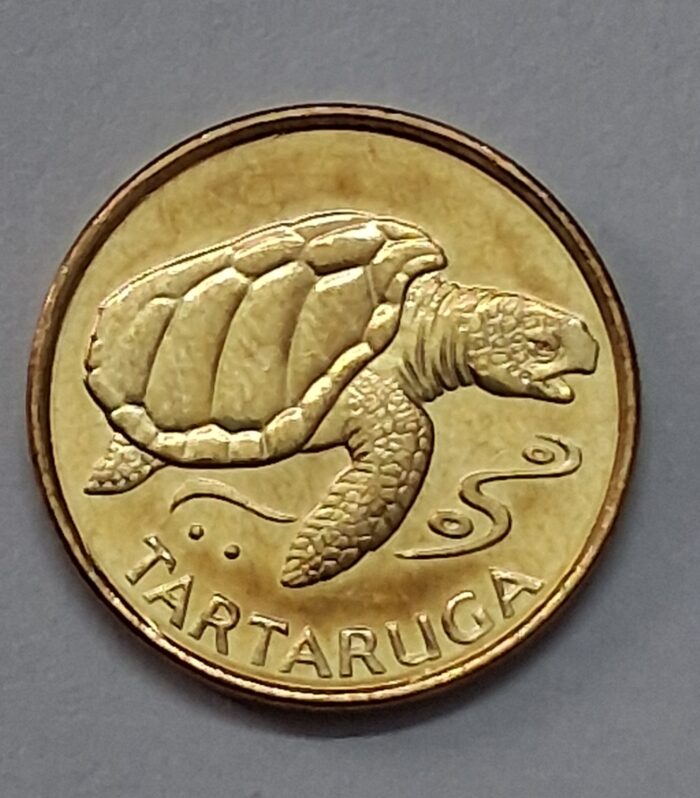 Cape verde 1 Escudo 1994 coin tortoise