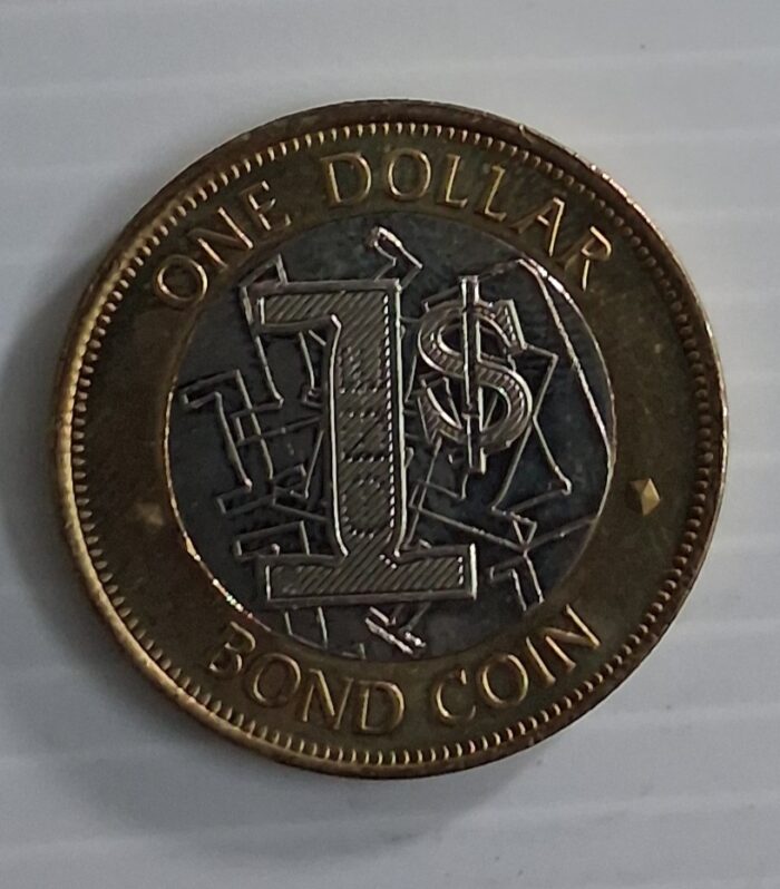 Zimbabwe 1 Dollar 2017 Bond coin