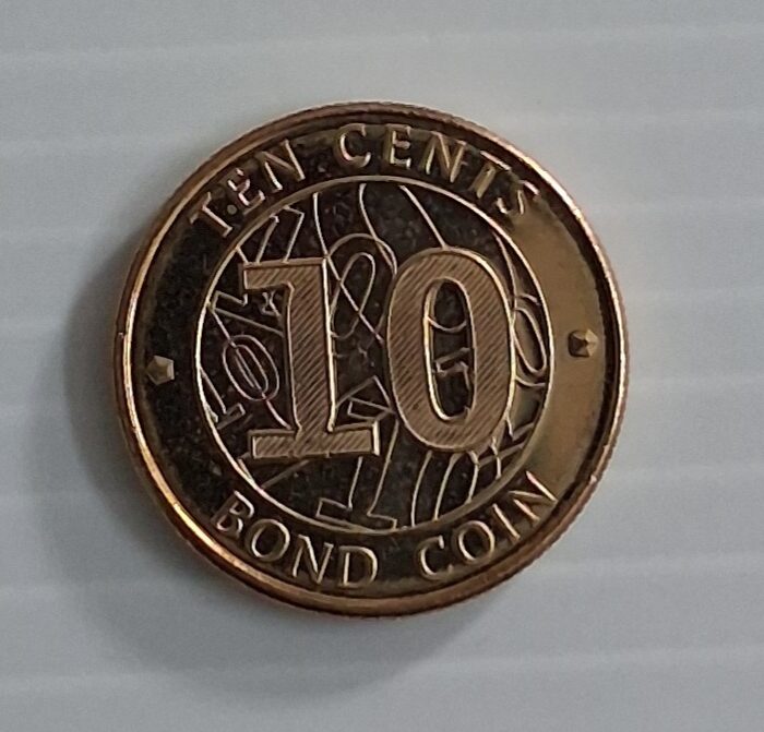 Zimbabwe Bond coin 10 Cents 2014