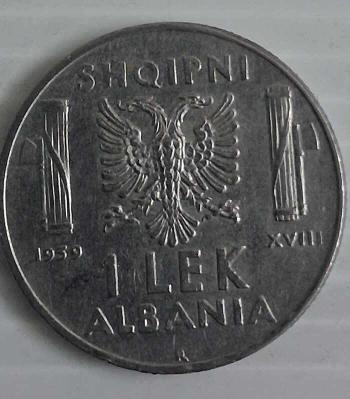 Albania 1 Lek 1939 Victor Emmanuel iii Italian occupation