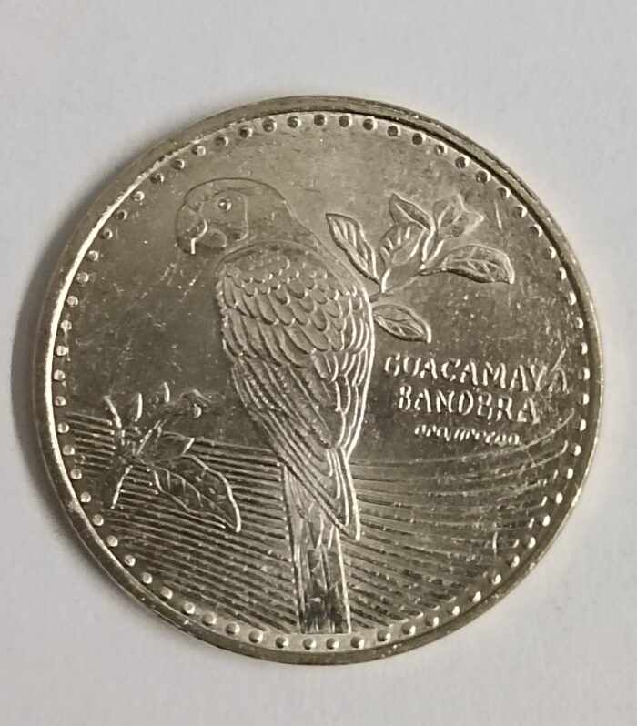Colombia 200 Pesos 2016 unc coin parrot