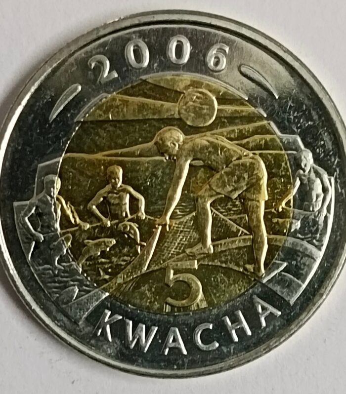 Malawi 5 Kwacha 2006 bimetallic unc coin