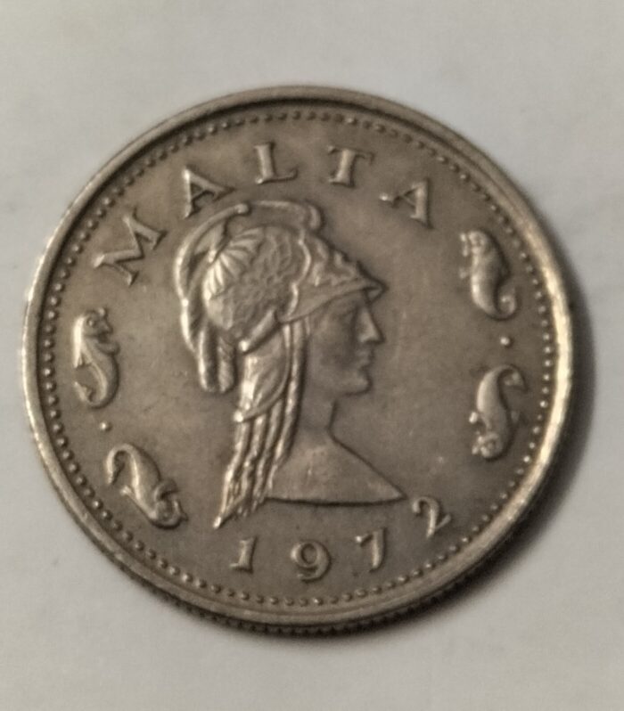 Malta 2 Cents 1972 Panthesilea Queen