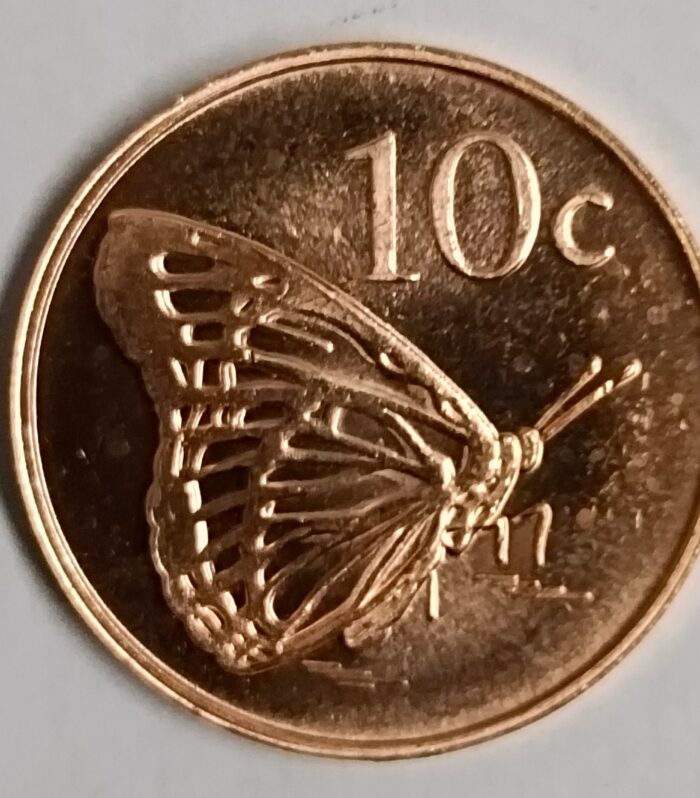 Tokelau Island 10 Cents 2017 Unc world coin Butterfly