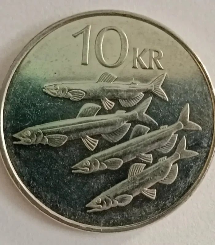 Iceland Island 10 Kronur coin