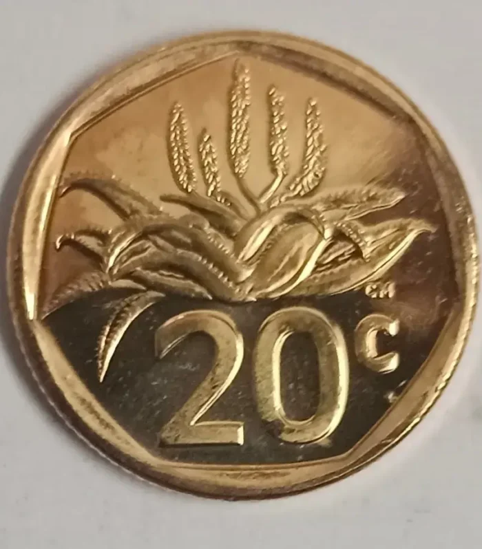 South Africa 20 cents 2024 A bitter aloe plant