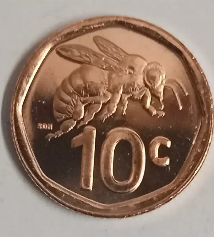 South Africa 10 cents 2024 Unc Cape Honey bee