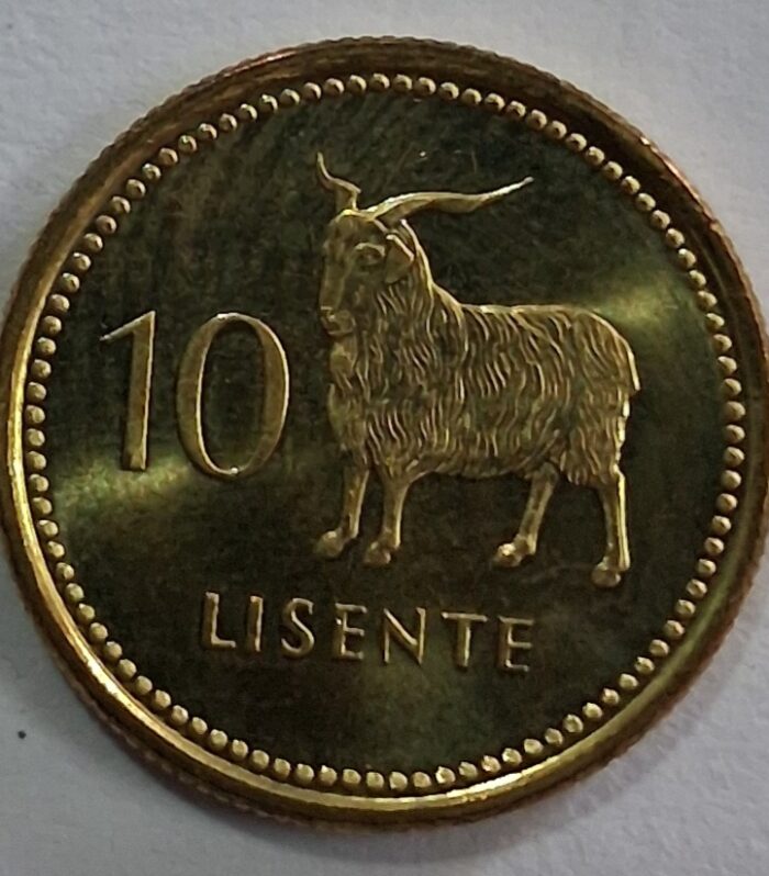 Lesotho 10 Lisente 1998 coin