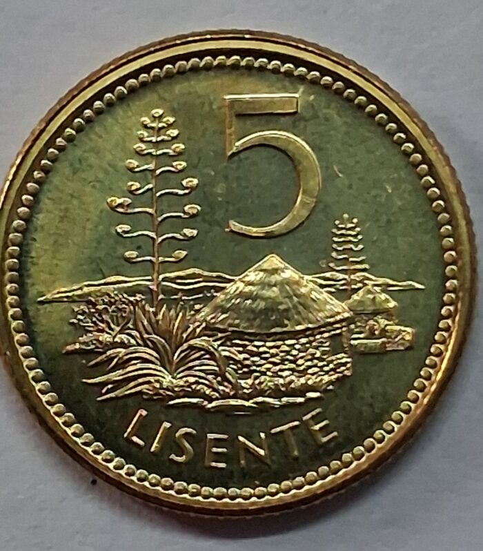 Lesotho 5 lesente 1998 coin