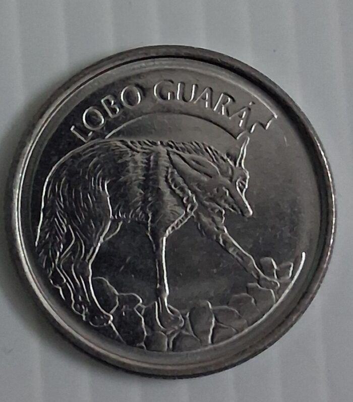 Brazil 100 cruzeiros 1994 unc world coin wolf