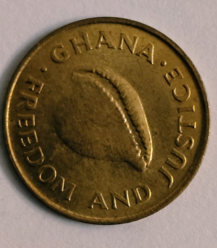 Ghana 1 cedi 1984 world coin Cowry Shell