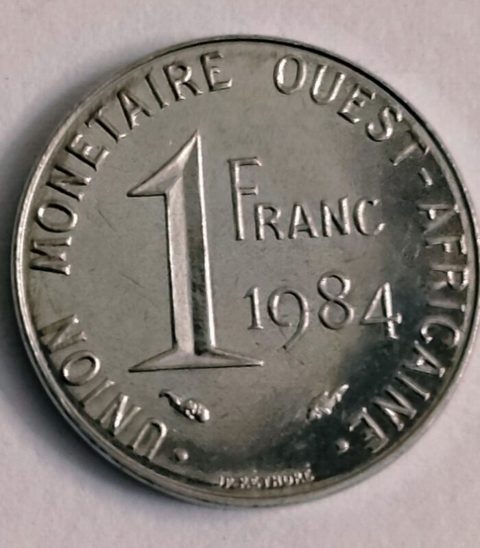 West african states 1 franc 1984 unc world coin