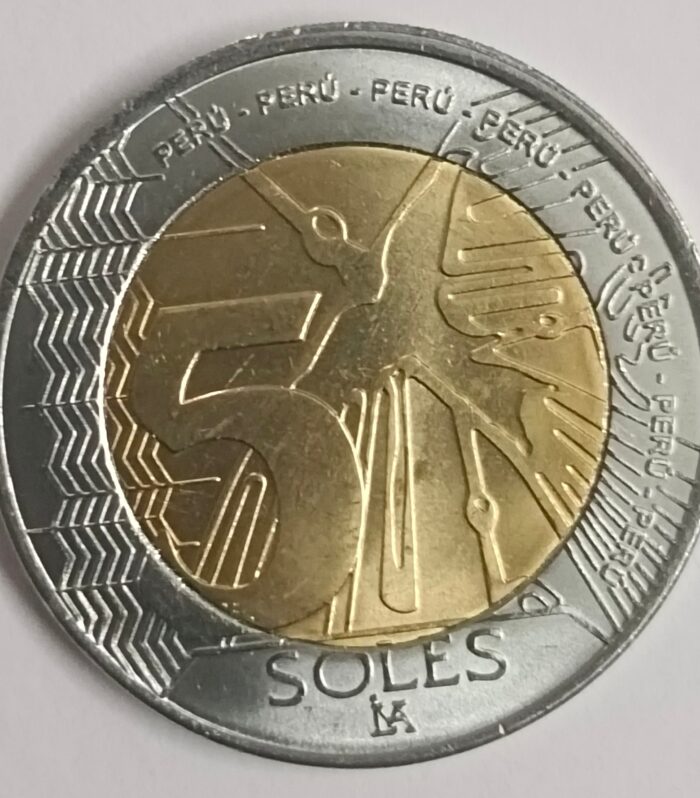 Peru 5 soles 2021 unc world coin