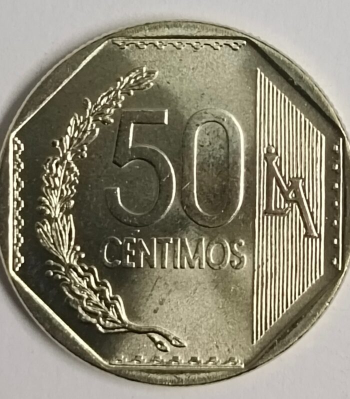 Peru 50 centimos 2021 unc world coin