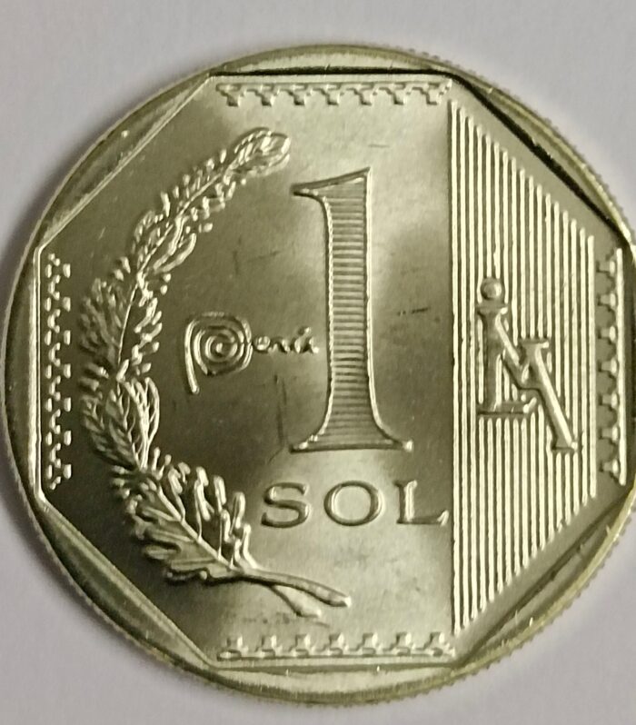 Peru 1 sol 2021 unc world coin