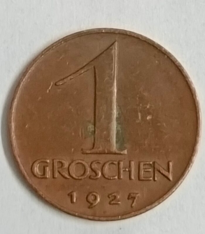 Austria 1 Groschen 1925 36 eagle head