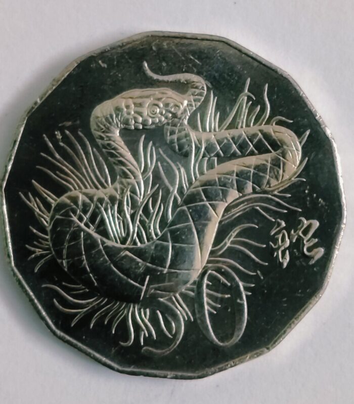 Australia 50 cents 2013 year of snake coin