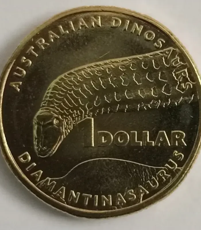 Australia 1 Dollar 2022 Diamantinasaurus coin