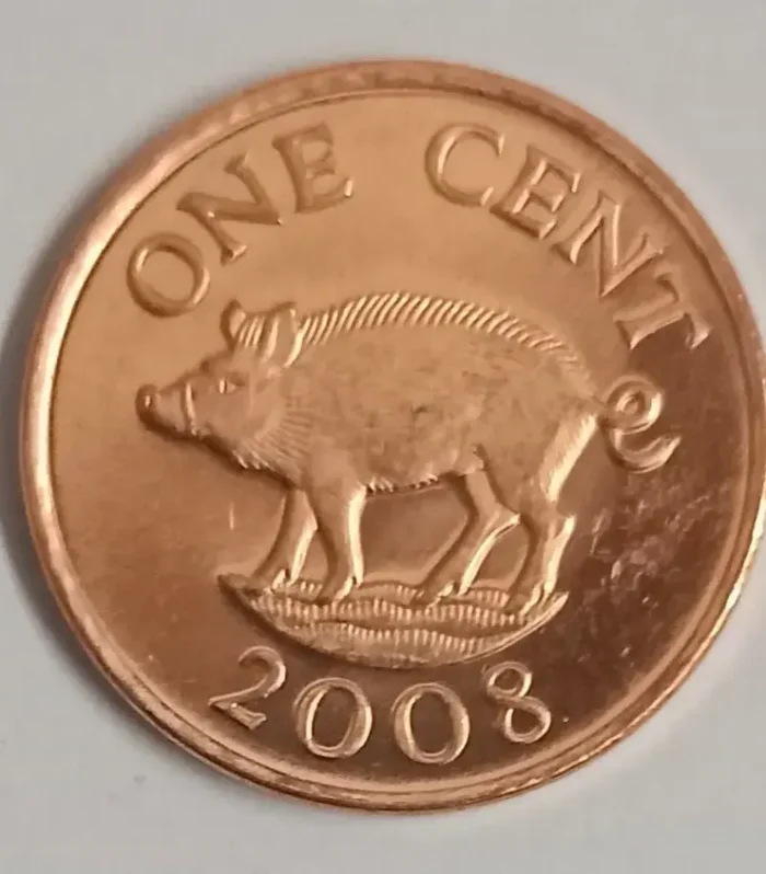 Bermuda 1 cent 2008 unc world coin