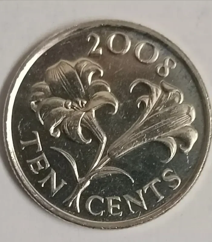 Bermuda  10 cents  2008 unc world coin