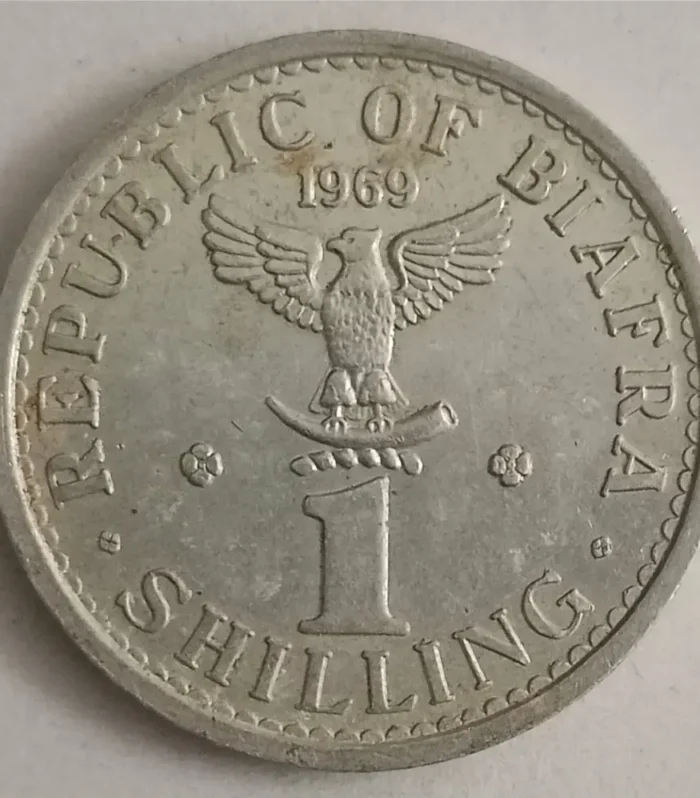 Biafra 1 shilling 1969 world coin official issue