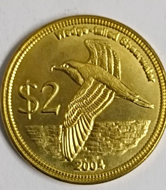 Cocos keeling islands 2 Dollars 2004 world coin