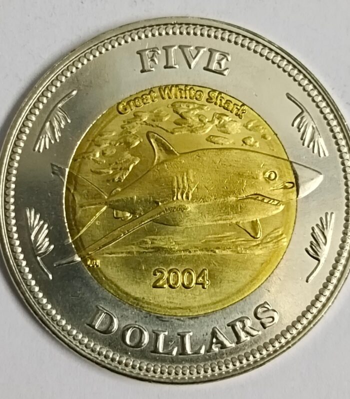 Cocos Keeling Islands 5 Dollars 2004 world coin