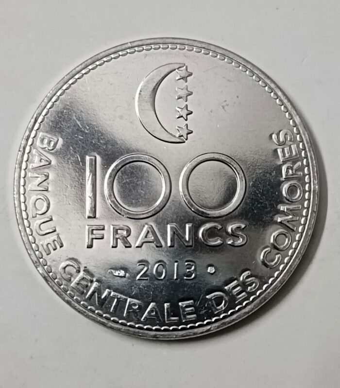 Comoros 100 francs 2013 unc world coin