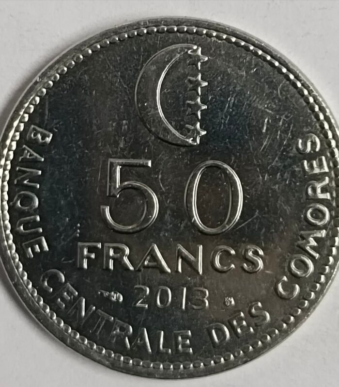 Comoros 50 francs 2013 unc world coin