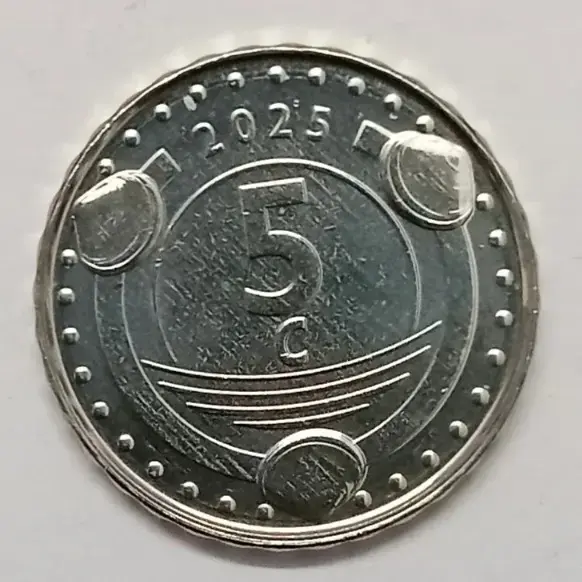 Curacao 5 cents 2025 unc world coin