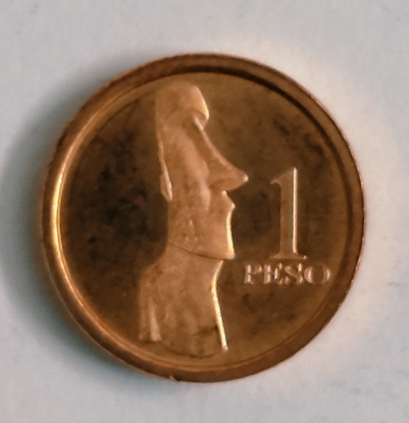 Easter island 1 peso 2021 copper coin
