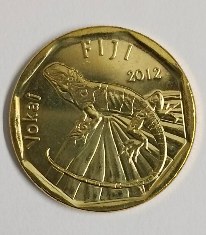 Fiji 1 dollar 2012 unc world coin vokai